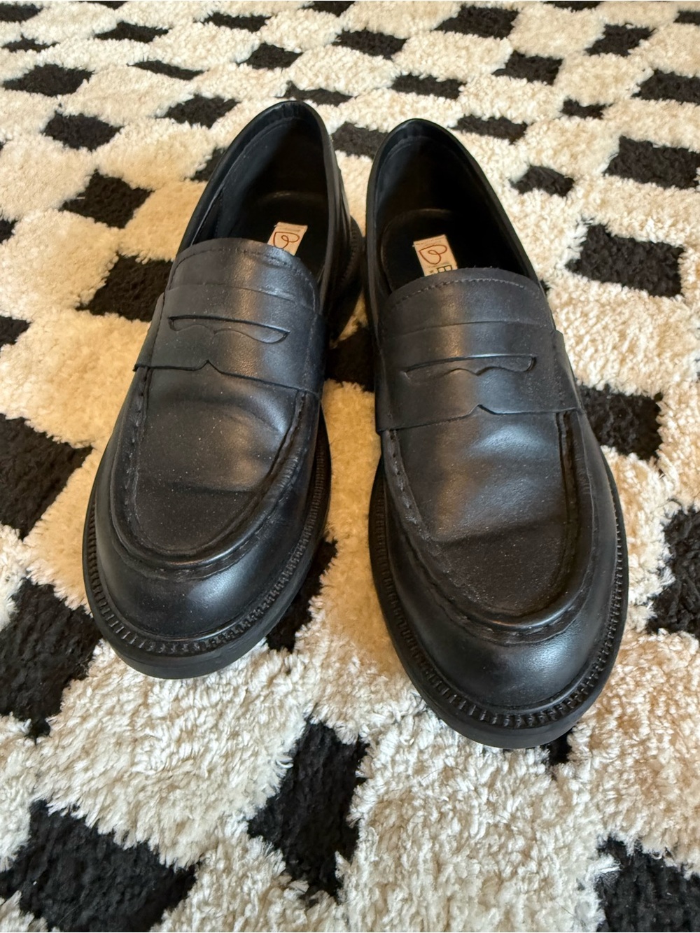 ❤️ Blondo Halo Black Leather Women's Loafers